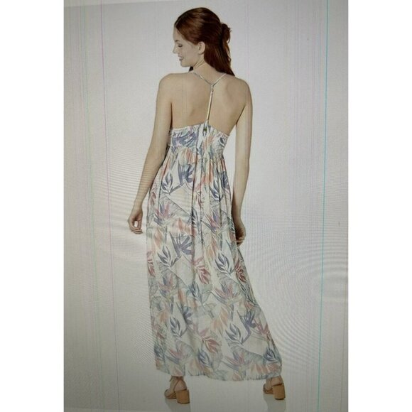 Rip Curl Sea Breeze Maxi Dress Beach Tropical Floral White Size XL - Picture 2 of 12